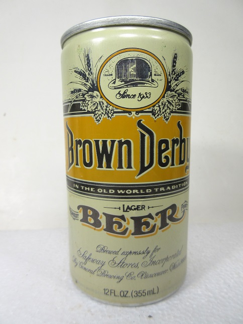 Brown Derby - General - tan aluminum - Click Image to Close